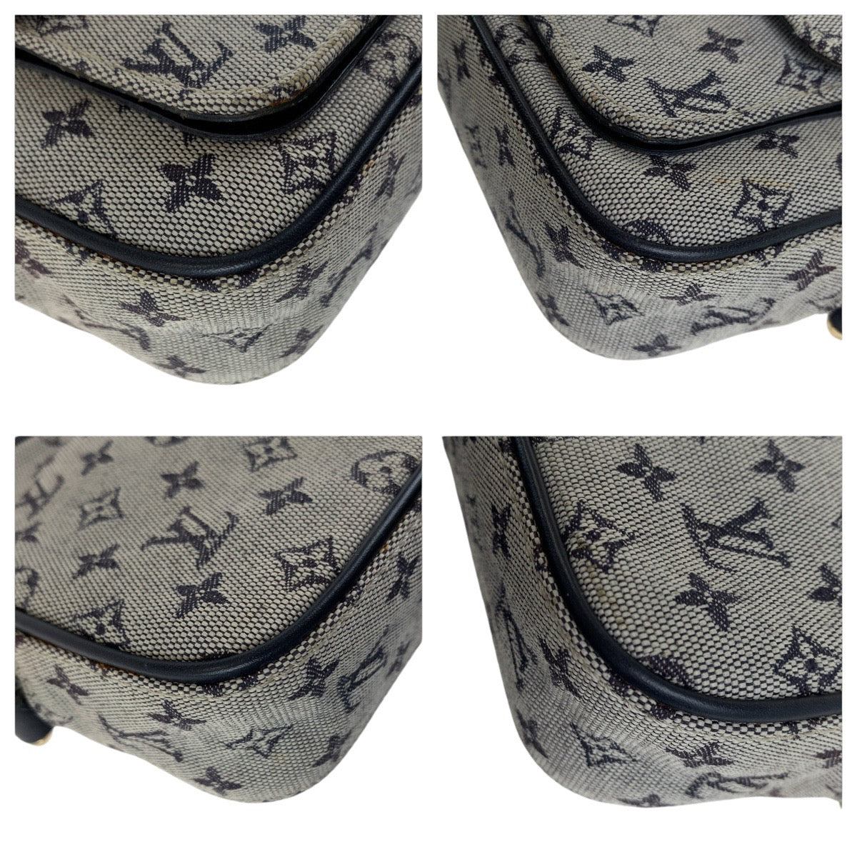 Louis Vuitton Shoulder Bag M92217 Canvas, Leather Grey Black Gold Metal Shoulder Bag Pochette