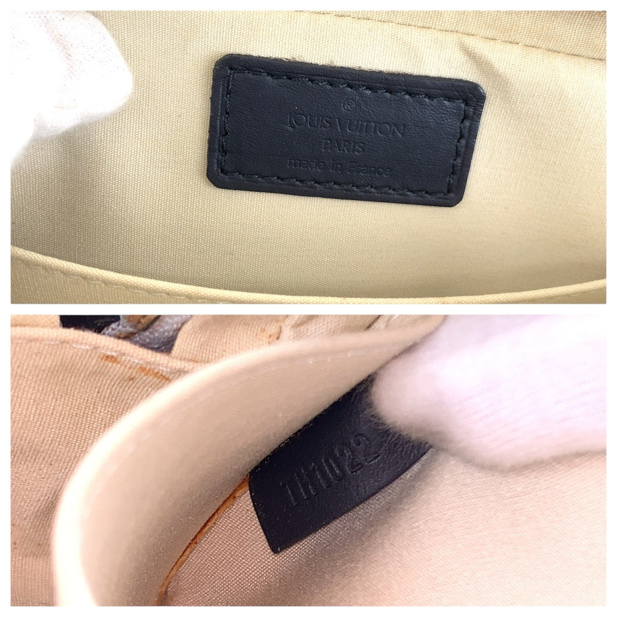 Louis Vuitton Shoulder Bag M92217 Canvas, Leather Grey Black Gold Metal Shoulder Bag Pochette