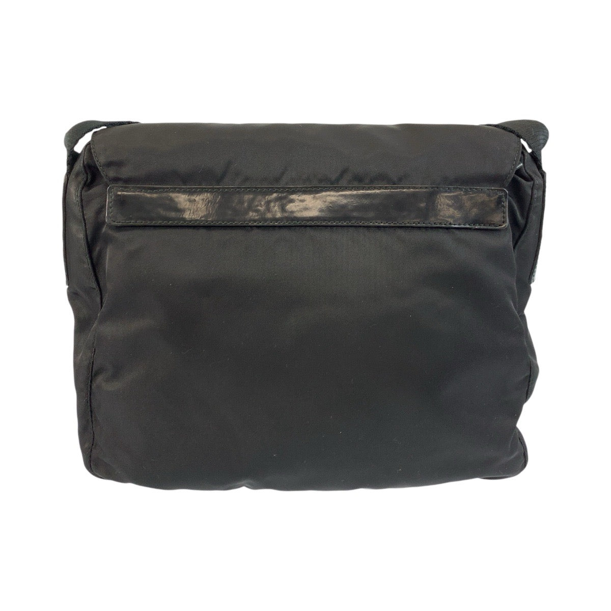 Prada Shoulder Bag Nylon, Leather Black Silvermetal Shoulder Bag Pochette Test Triangle With Logo