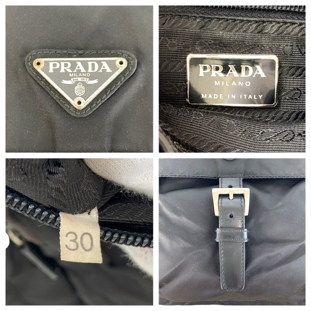 Prada Shoulder Bag Nylon, Leather Black Silvermetal Shoulder Bag Pochette Test Triangle With Logo