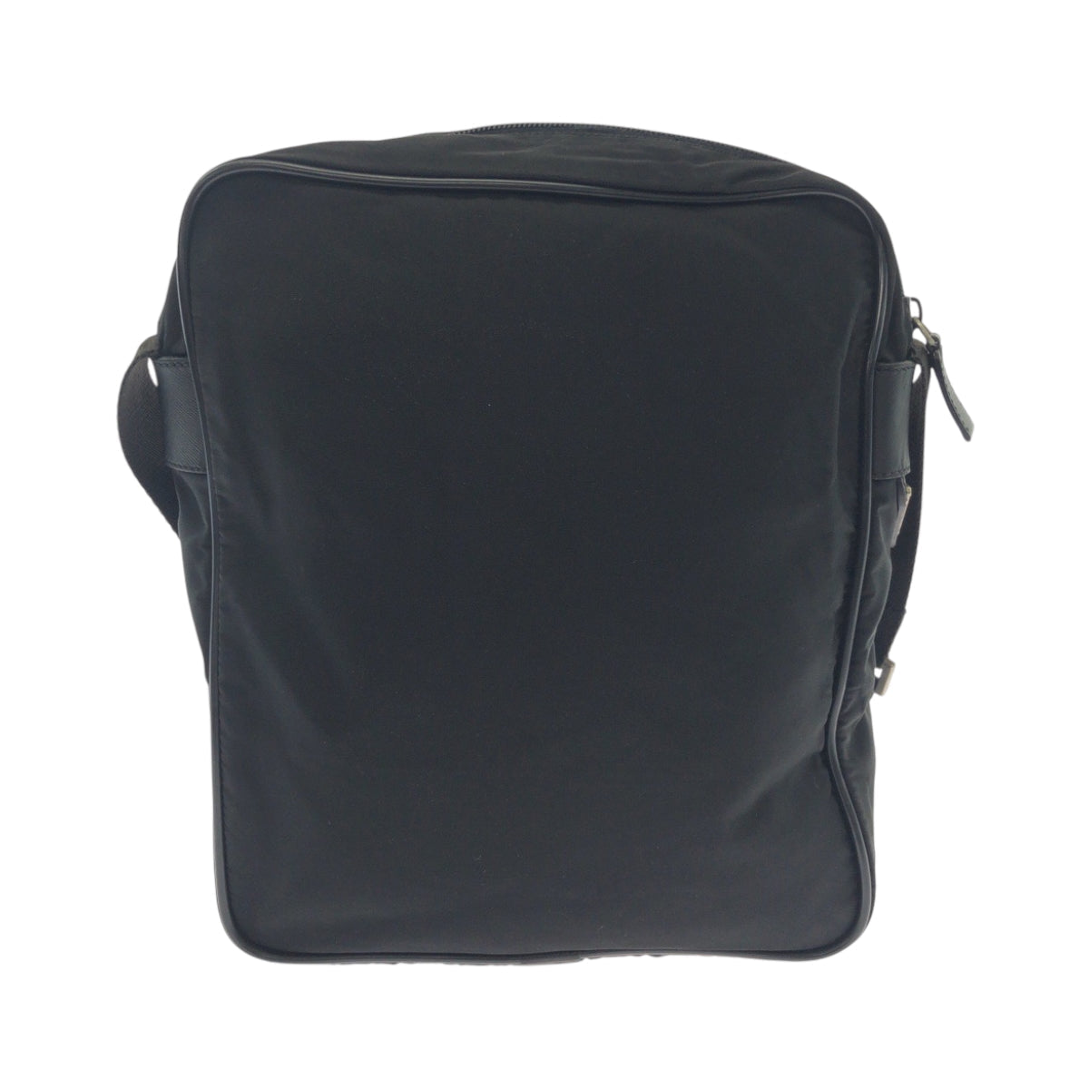 Prada Shoulder Bag V160 Nylon Black Silvermetal Shoulder Bag Pochette Test Triangle With Logo Mens