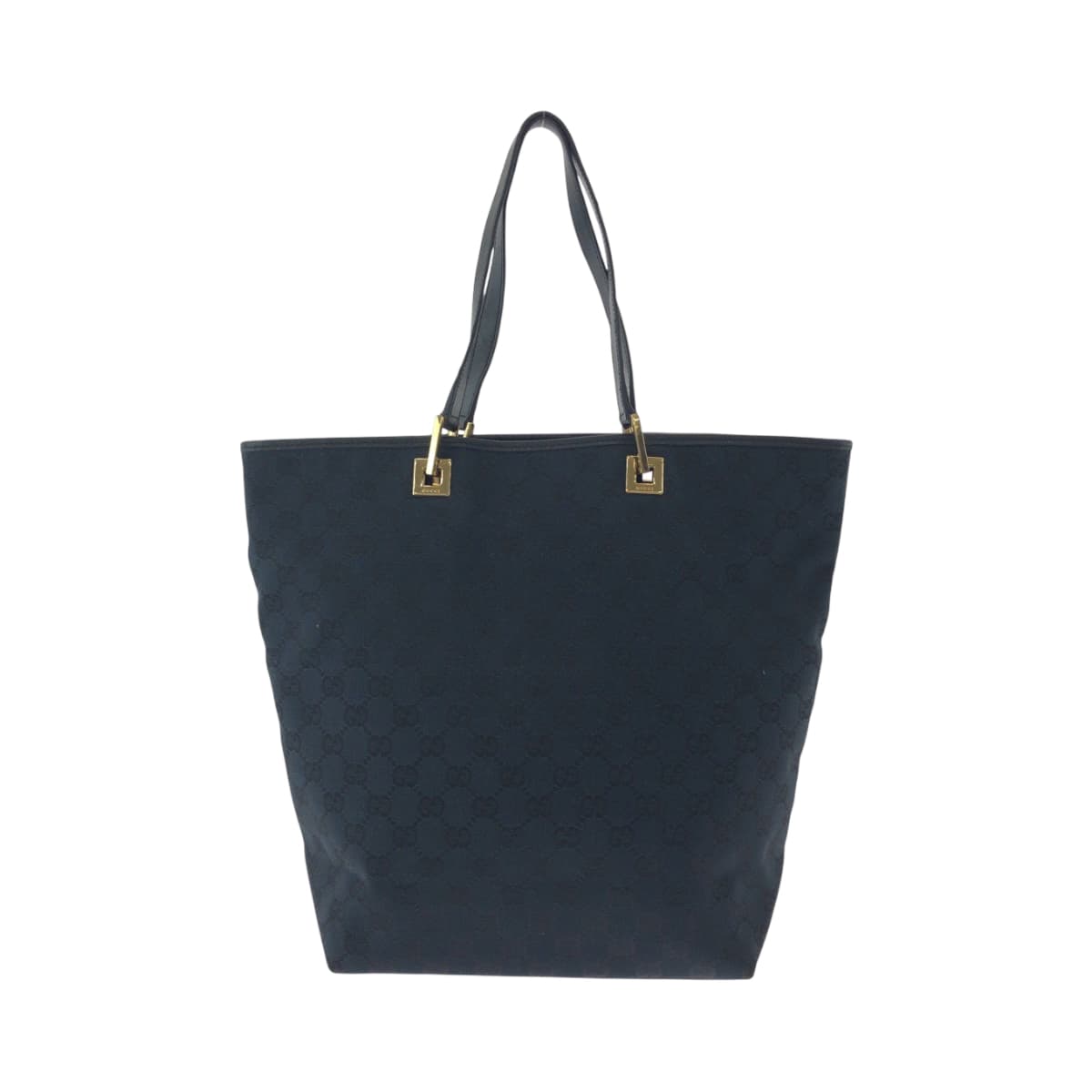 Gucci Tote Bag 002 1098 Gg Canvas Black Goldmetal Tote Bag Shoulder Bag Women