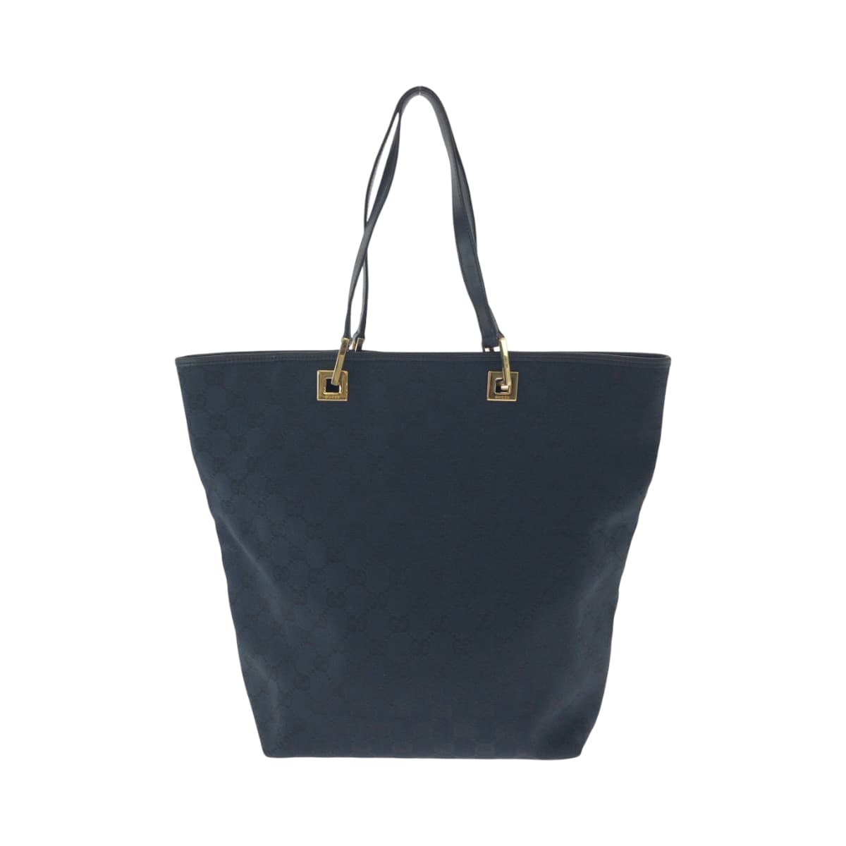 Gucci Tote Bag 002 1098 Gg Canvas Black Goldmetal Tote Bag Shoulder Bag Women