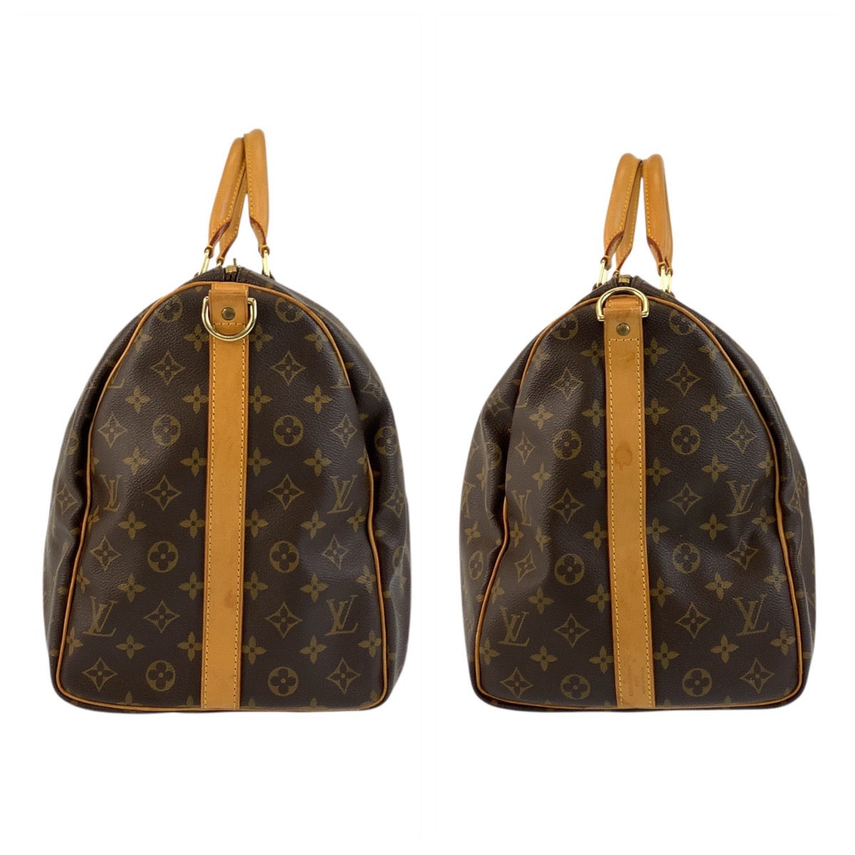 Louis Vuitton Boston Duffel Bag M41426 Pvc, Leather Brown Gold Metal Boston Duffel Bag Shoulder Bag
