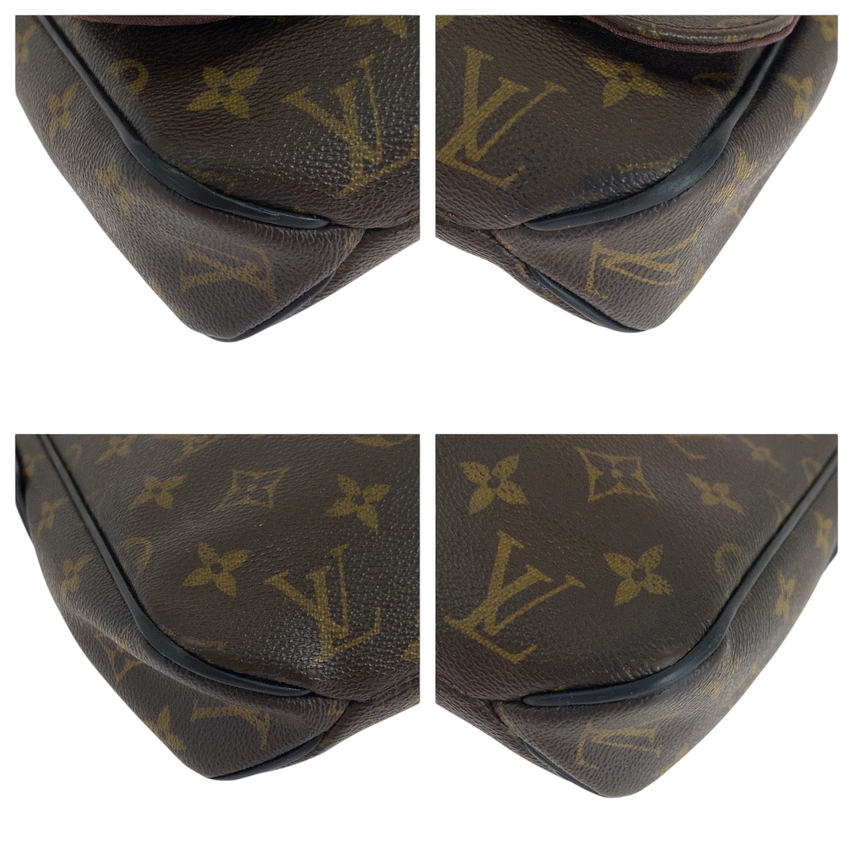 Louis Vuitton Shoulder Bag M40935 Pvc Brown Black Silvermetal Shoulder Bag Monogram Macasa District