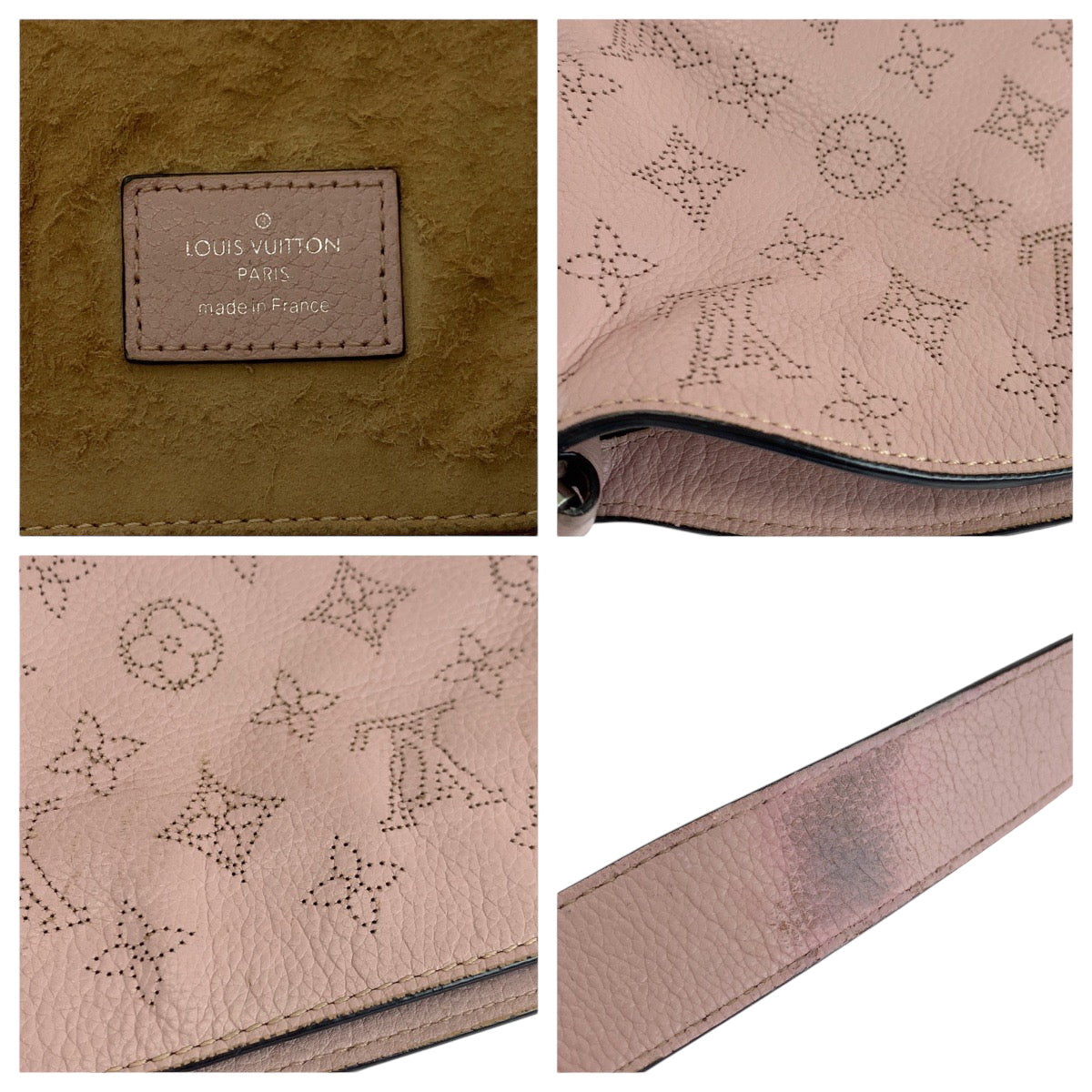 Louis Vuitton Shoulder Bag M50033 Leather Magnolia Pink Silvermetal Shoulder Bag Handbag 2Way