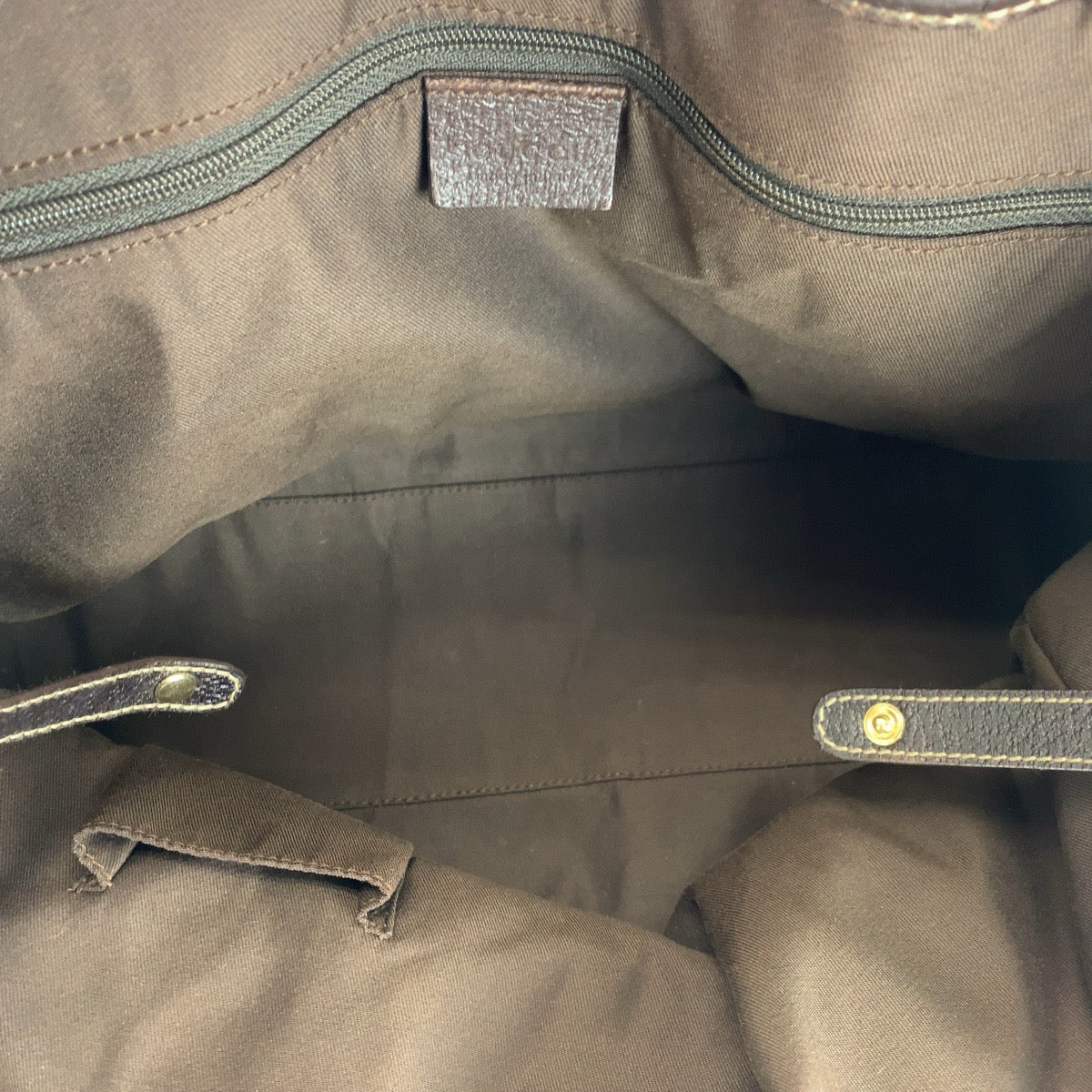 Gucci Tote Bag 163805 Gg Canvas Beige Brown Gold Metal Tote Bag Shoulder Bag Sherry Line Pretty