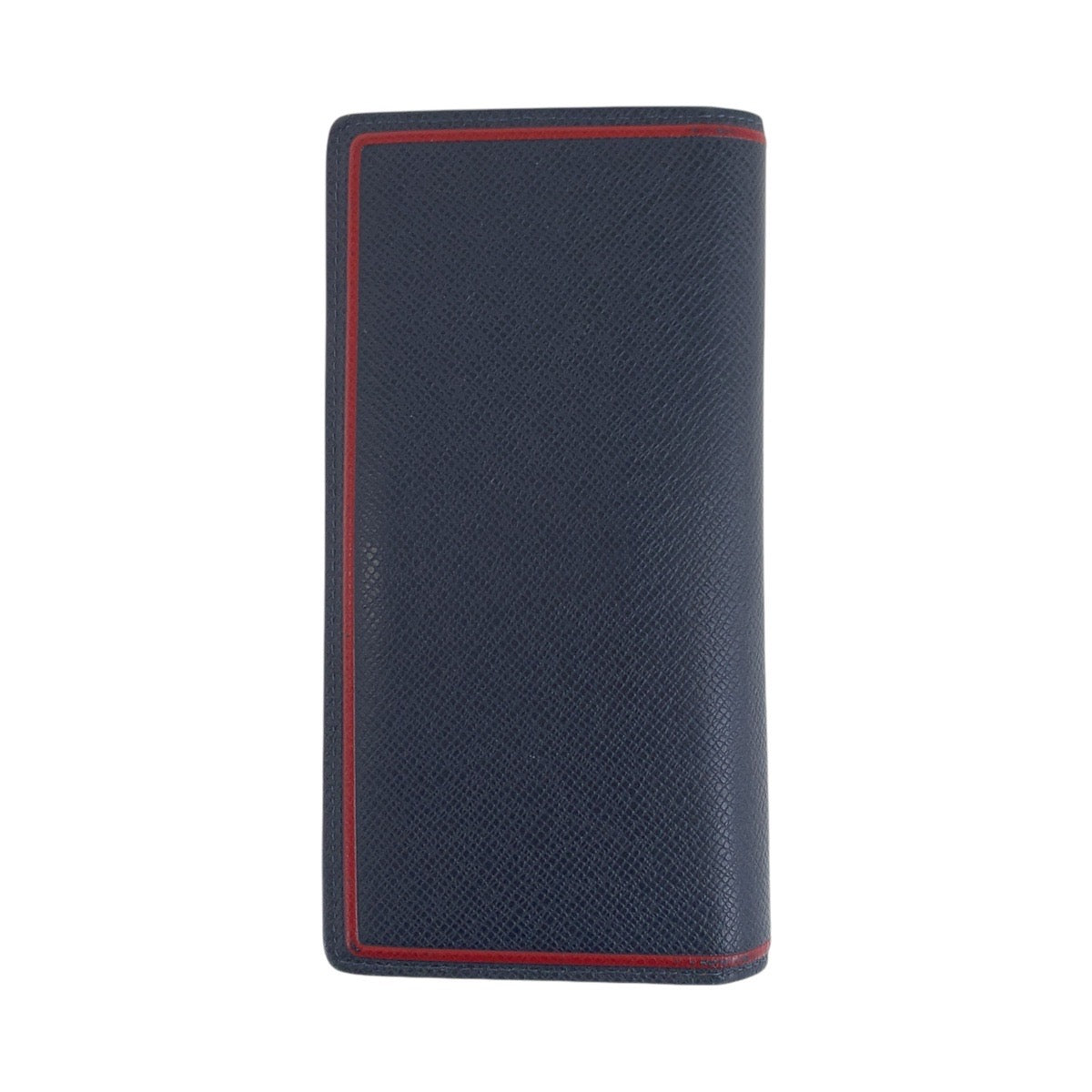 Louis Vuitton Long Wallet Purse M63434 Leather Blue Marine Navy Red Silvermetal Long Wallet Purse