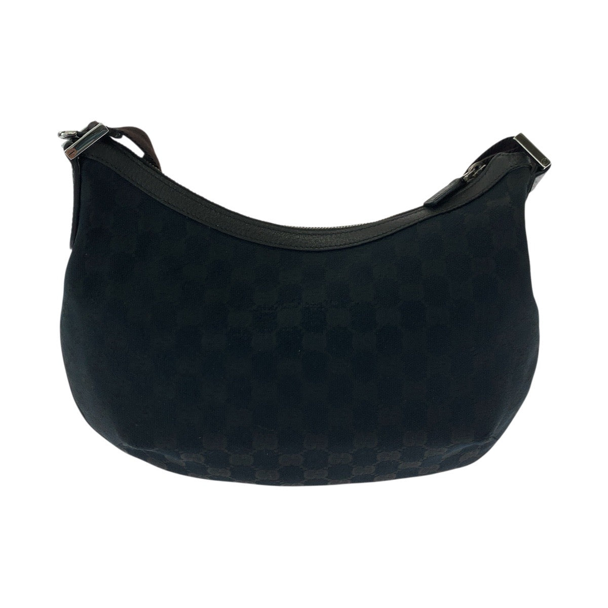 Gucci Shoulder Bag 181092 Gg Canvas Black Silvermetal Shoulder Bag Messenger Bag Women