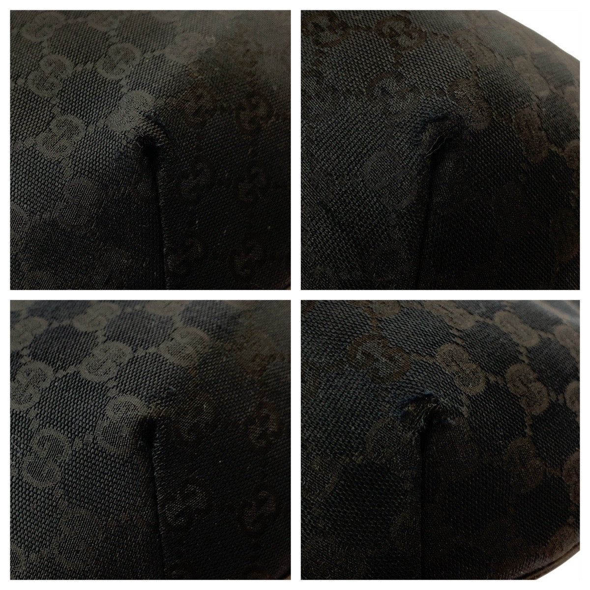 Gucci Shoulder Bag 181092 Gg Canvas Black Silvermetal Shoulder Bag Messenger Bag Women