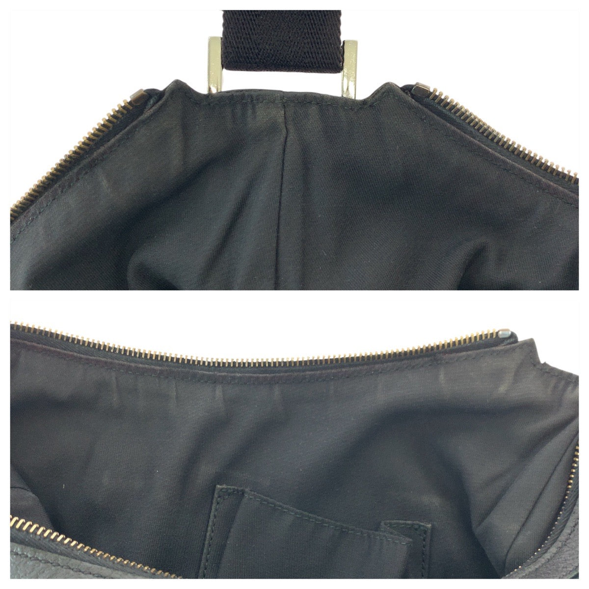 Gucci Shoulder Bag 181092 Gg Canvas Black Silvermetal Shoulder Bag Messenger Bag Women