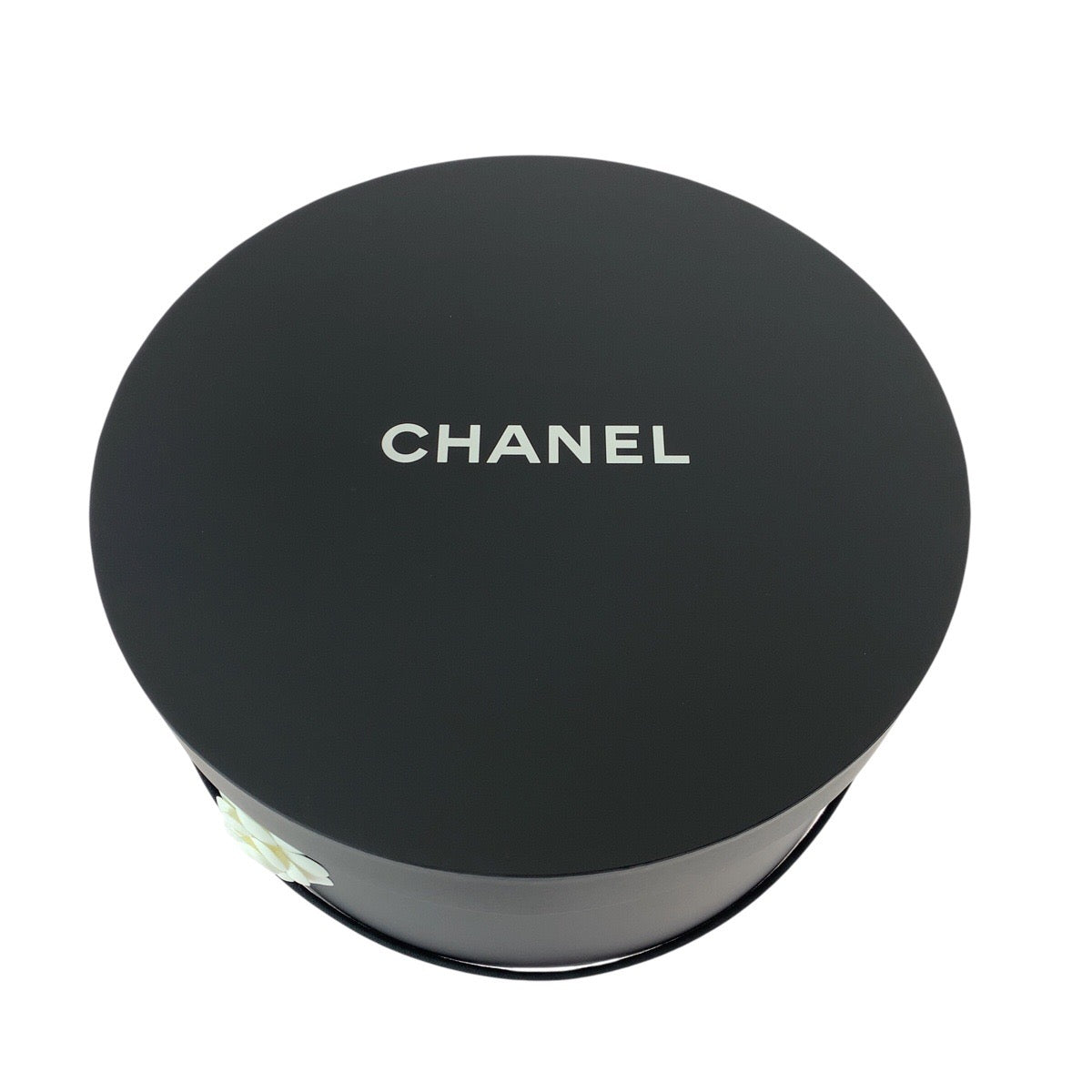 Chanel Hat Straw Beige Gray Coco Mark M