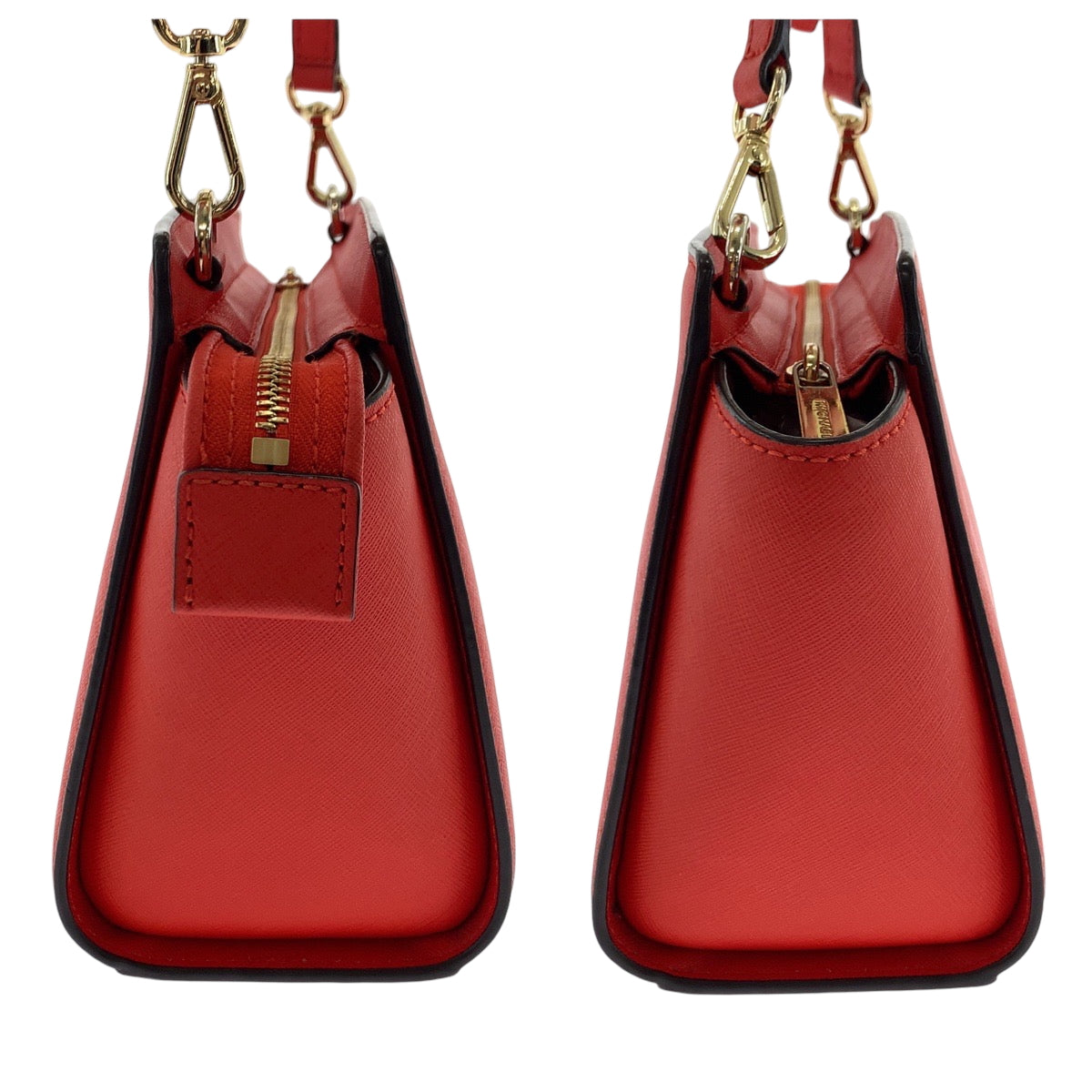 Michael Kors Shoulder Bag 30T3Glmm2L Pvc Red Gold Metal Shoulder Bag Crossbody Logo Women