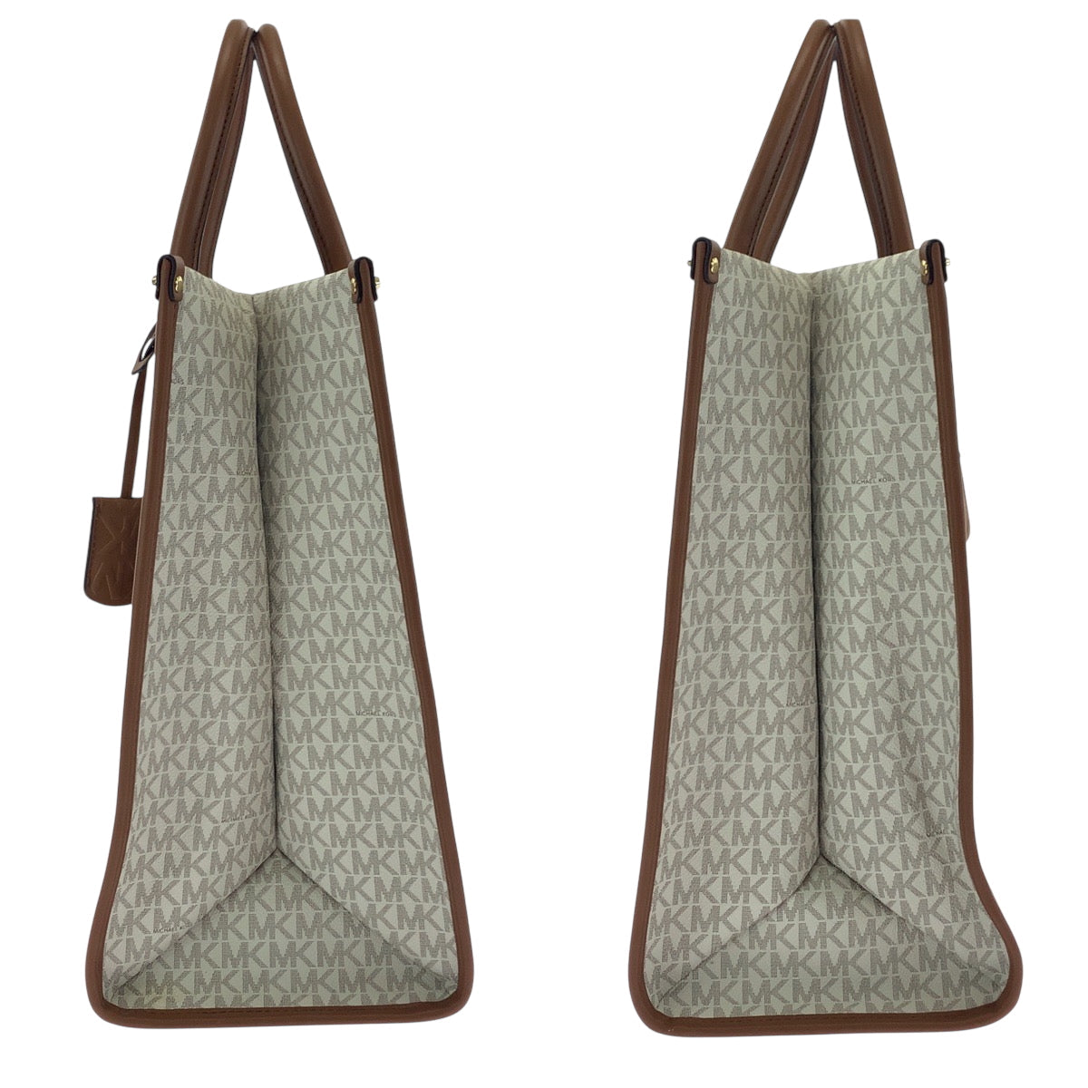 Michael Kors Shoulder Bag Pvc White Brown