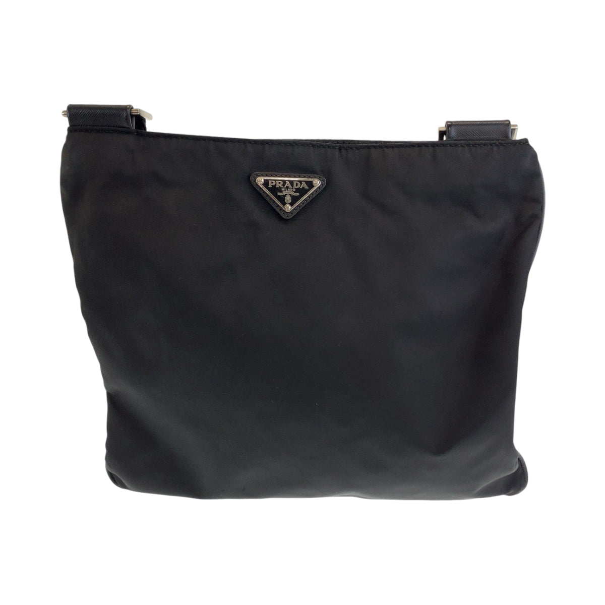 Prada Shoulder Bag Va0340 Nylon Black Silvermetal Shoulder Bag Messenger Bag Test Triangle With