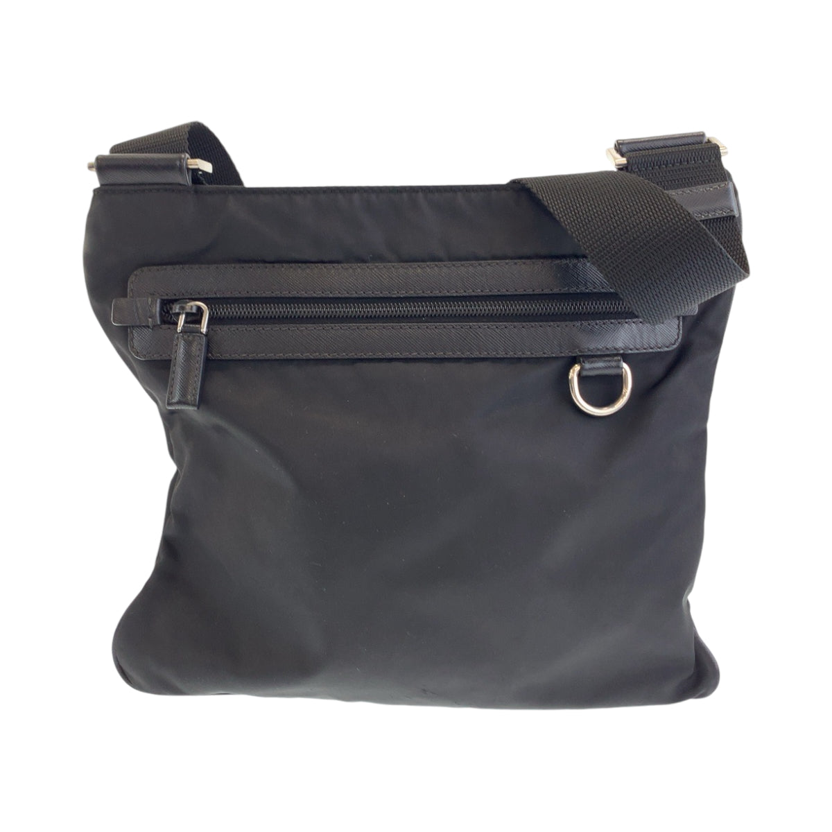 Prada Shoulder Bag Va0340 Nylon Black Silvermetal Shoulder Bag Messenger Bag Test Triangle With