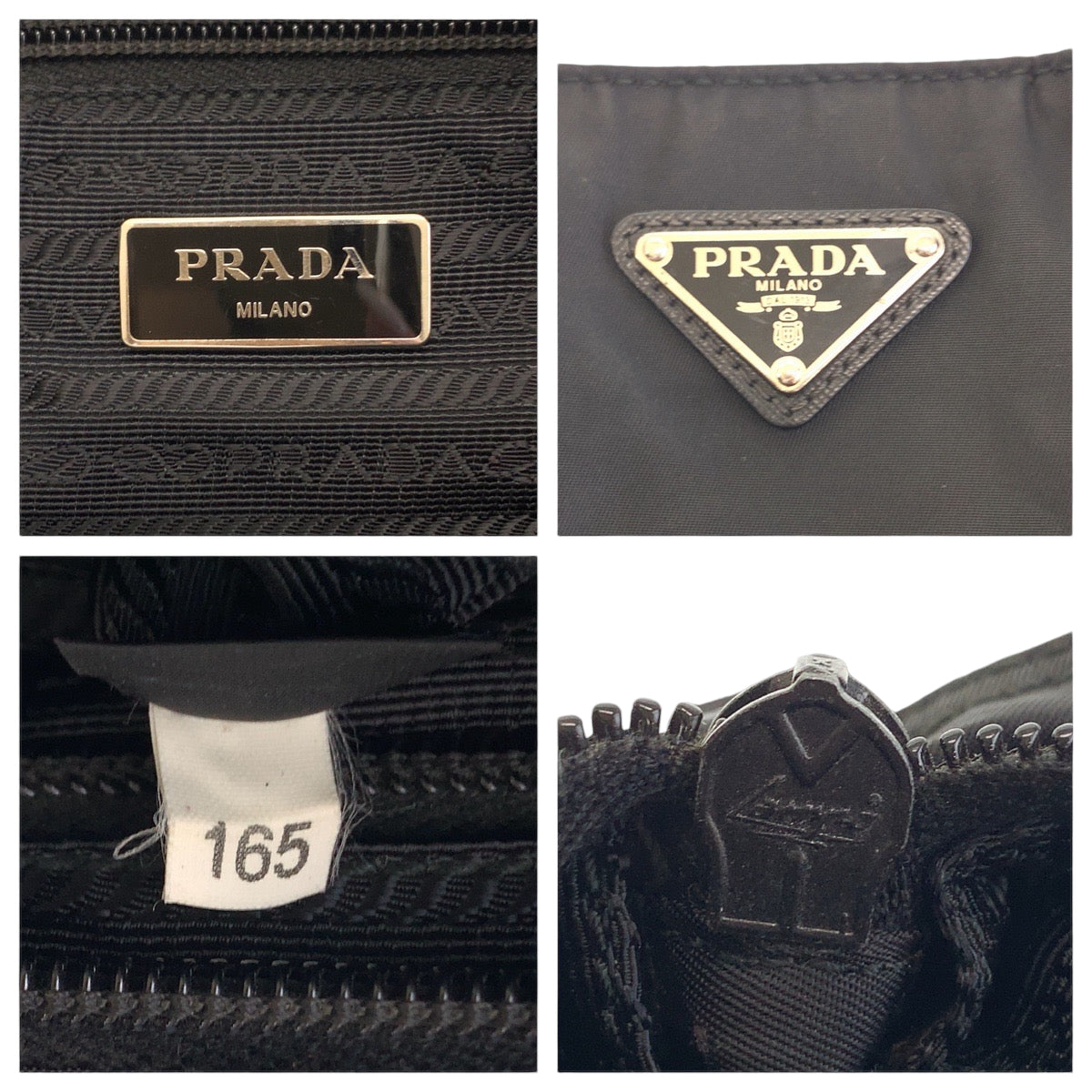 Prada Shoulder Bag Va0340 Nylon Black Silvermetal Shoulder Bag Messenger Bag Test Triangle With