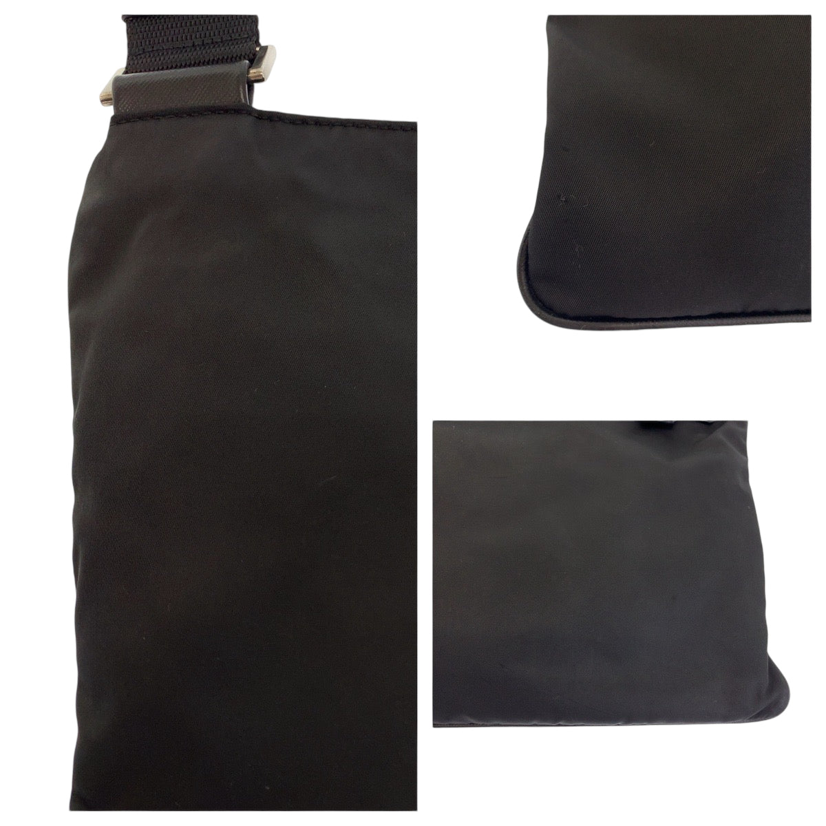 Prada Shoulder Bag Va0340 Nylon Black Silvermetal Shoulder Bag Messenger Bag Test Triangle With