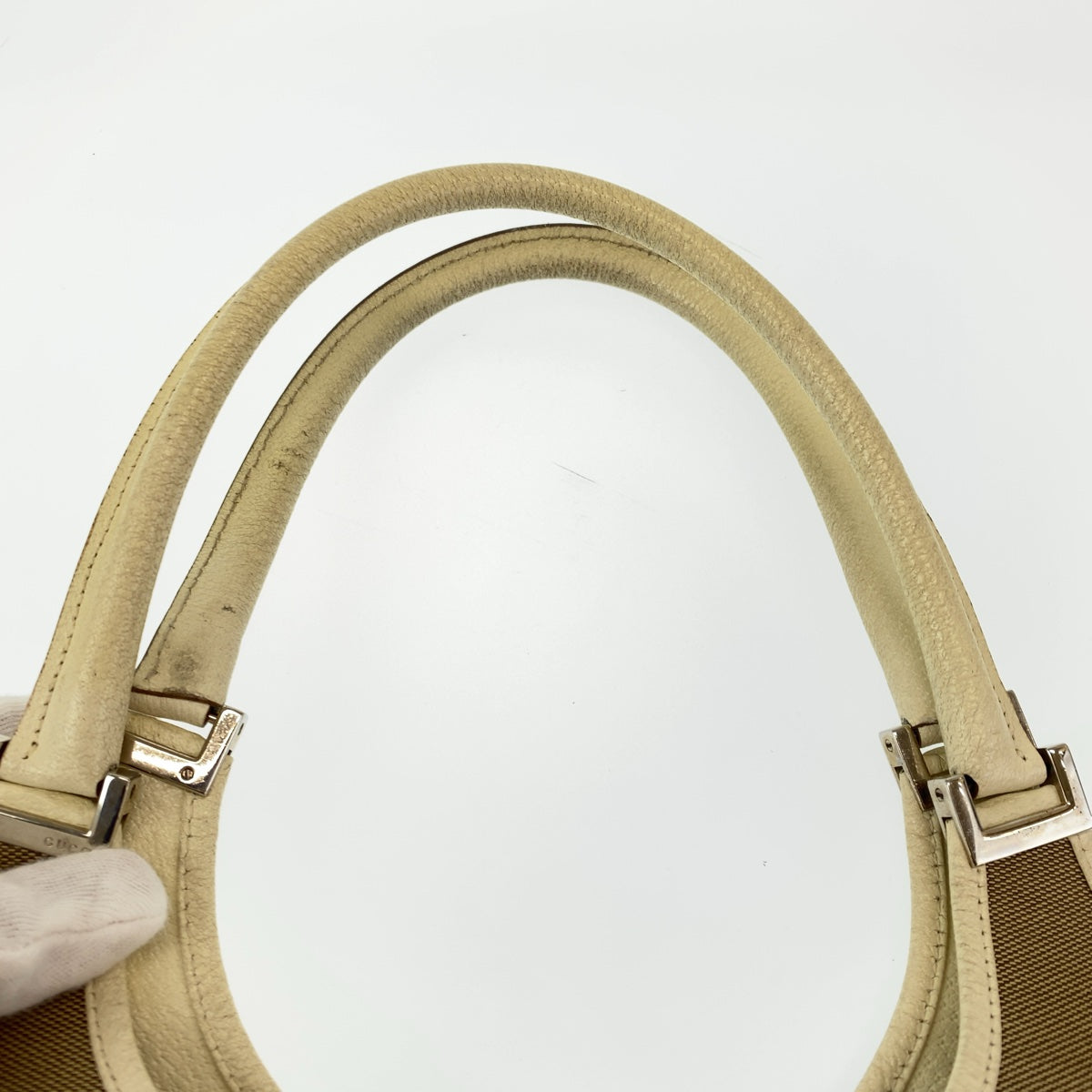 Gucci Shoulder Bag 002 1067 Canvas Beige Shoulder Bag Handbag Jackie Women