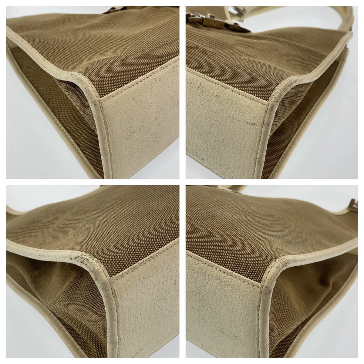 Gucci Shoulder Bag 002 1067 Canvas Beige Shoulder Bag Handbag Jackie Women