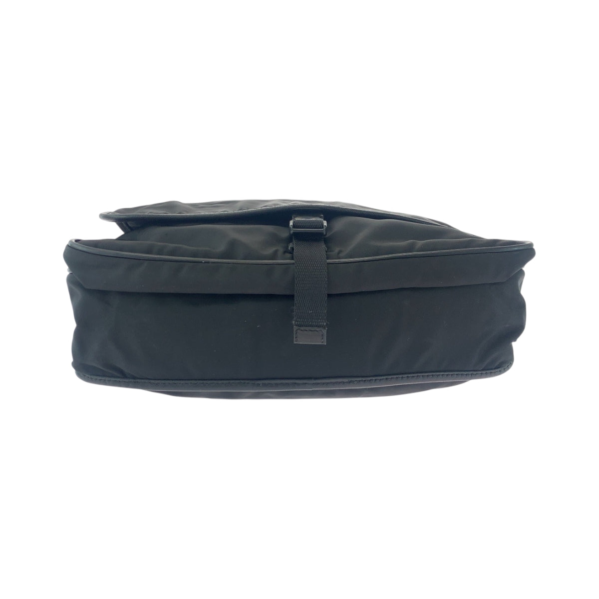 Prada Shoulder Bag V166 Nylon Black Silvermetal Shoulder Bag Messenger Bag Test Triangle With Logo