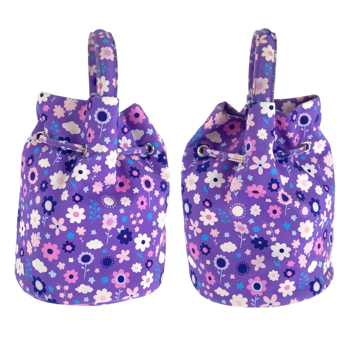 Balenciaga Shoulder Bag 656682 Ikat Nylon Canvas Purple Multicolor Silvermetal Shoulder Bag Handbag