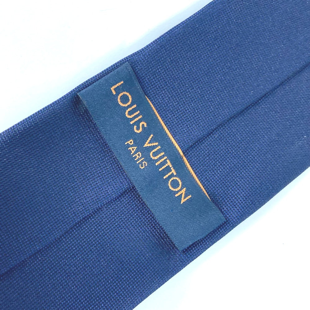 Louis Vuitton Tie M78032 100% Silk Navy Rabbit Animal Cravat Lv Rabbit