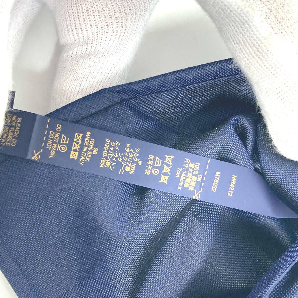 Louis Vuitton Tie M78032 100% Silk Navy Rabbit Animal Cravat Lv Rabbit