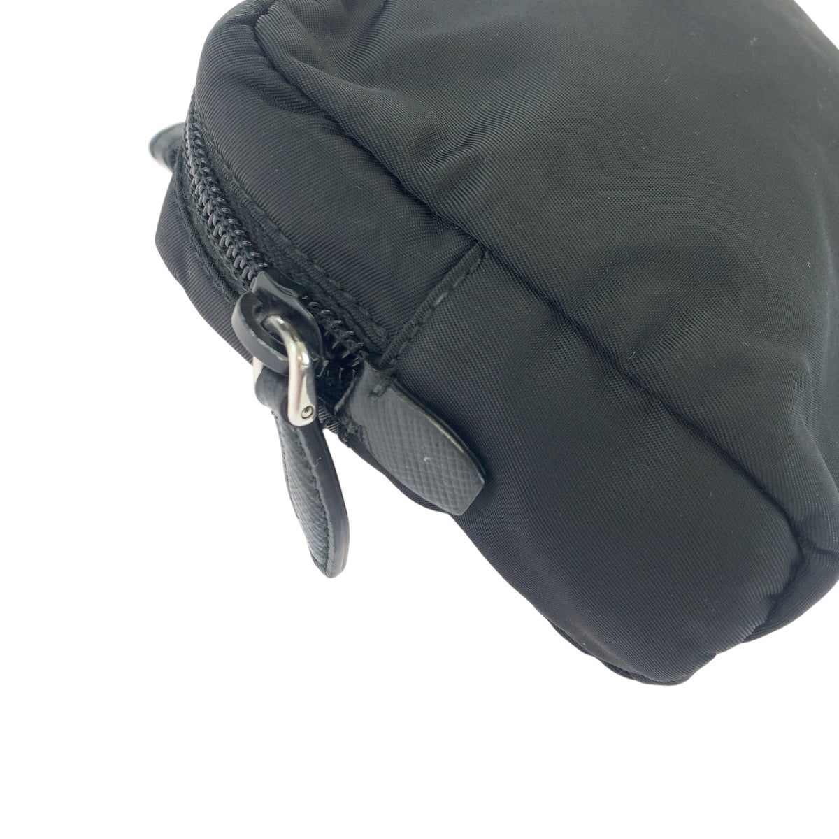 Prada Pouch Nylon Black Test Triangle With Logo