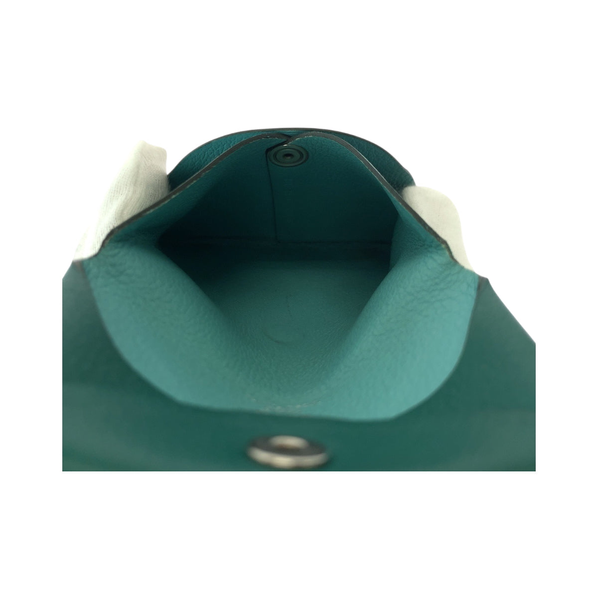 Hermes Coin Case Shave Green Coin Case Coin Pocket Bastia Verso Women