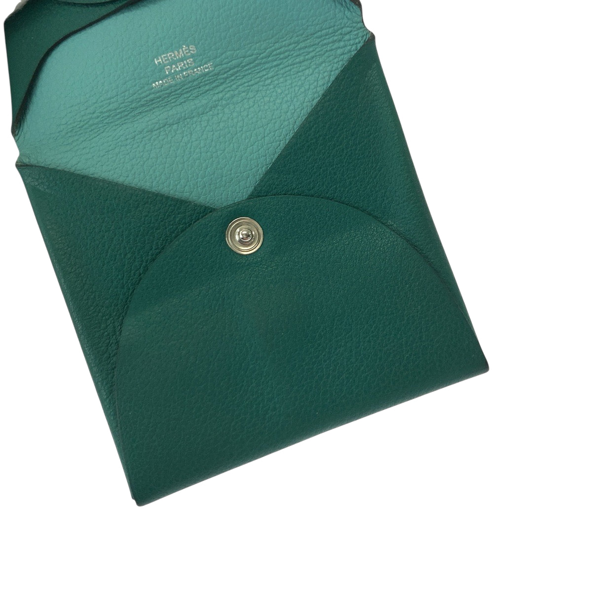 Hermes Coin Case Shave Green Coin Case Coin Pocket Bastia Verso Women