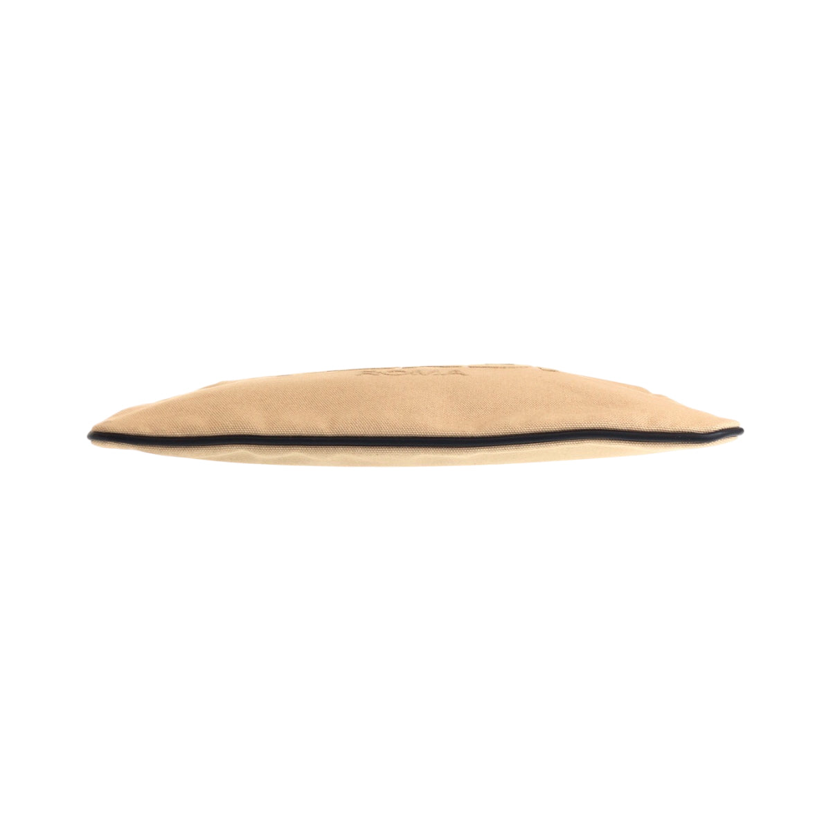 Fendi Clutch Bag Canvas Beige Silvermetal Clutch Bag Business Bag Pouch Logo Women