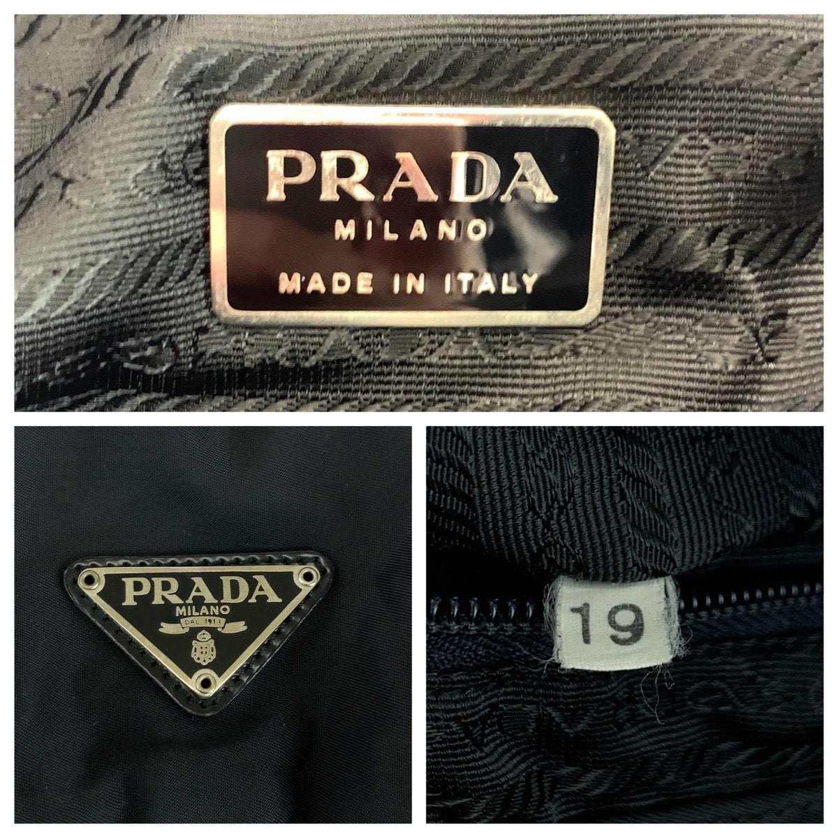Prada Backpack Nylon Black Silvermetal Backpack Backpack Test Triangle With Logo Women