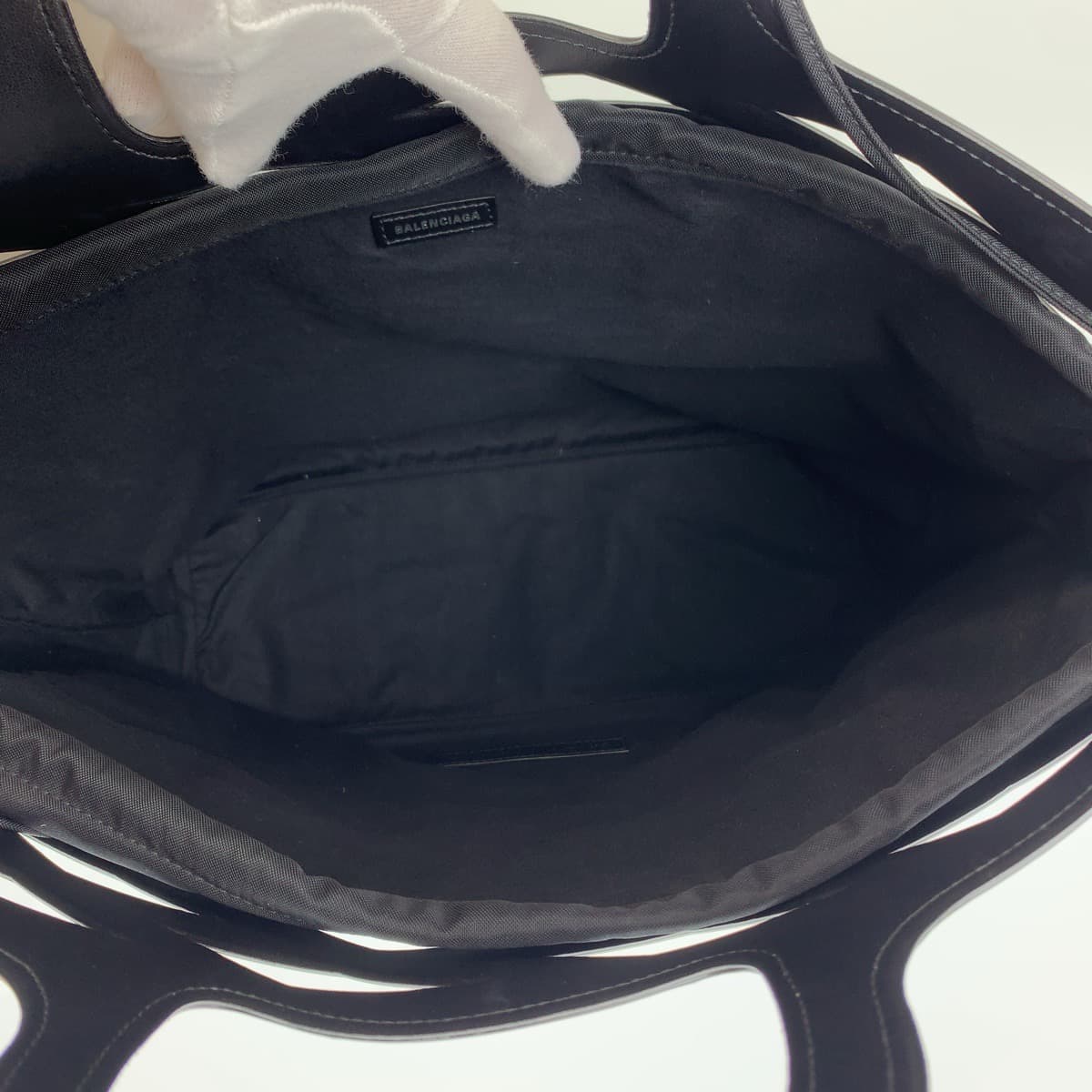 Balenciaga Tote Bag 626111 Pvc Black Tote Bag Shoulder Bag Unisex Neo Basket Mens