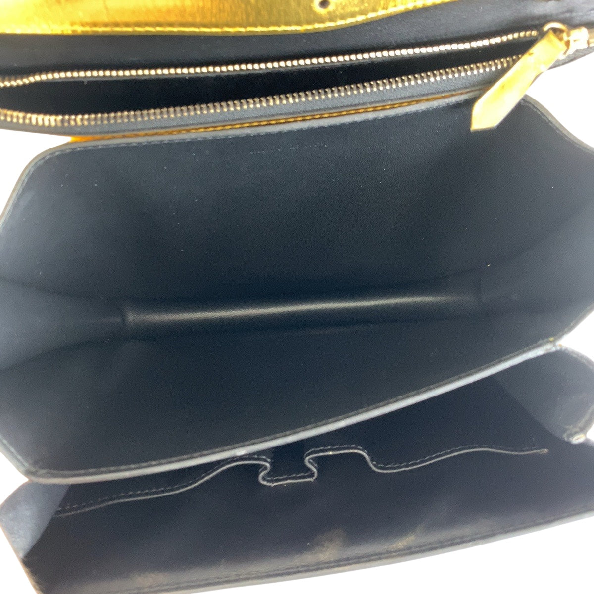 Celine Shoulder Bag Leather Gold Metal Shoulder Bag Pochette Women