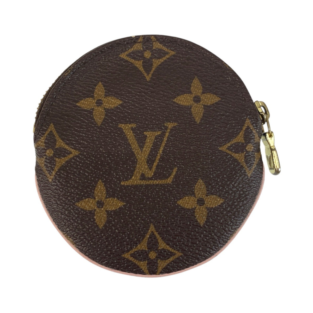 Louis Vuitton Coin Case M69057 Pvc Brown Yellow Gold Metal Coin Case Coin Pocket Monogram Portomone