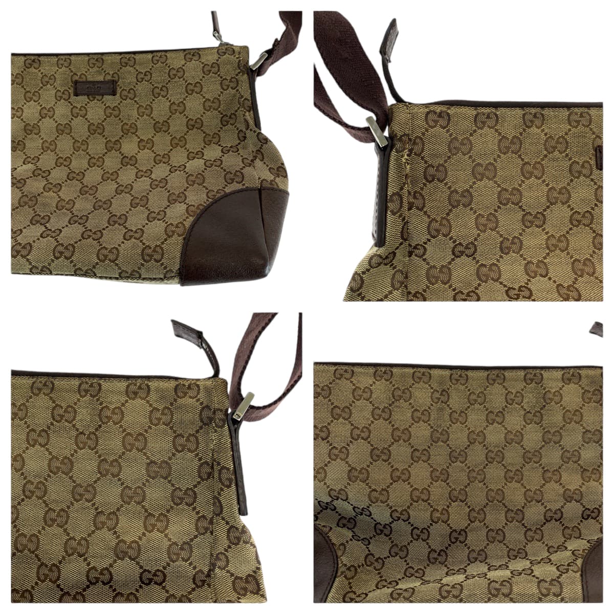 Gucci Shoulder Bag 114273 Gg Canvas Brown Beige Silvermetal Shoulder Bag Messenger Bag Women