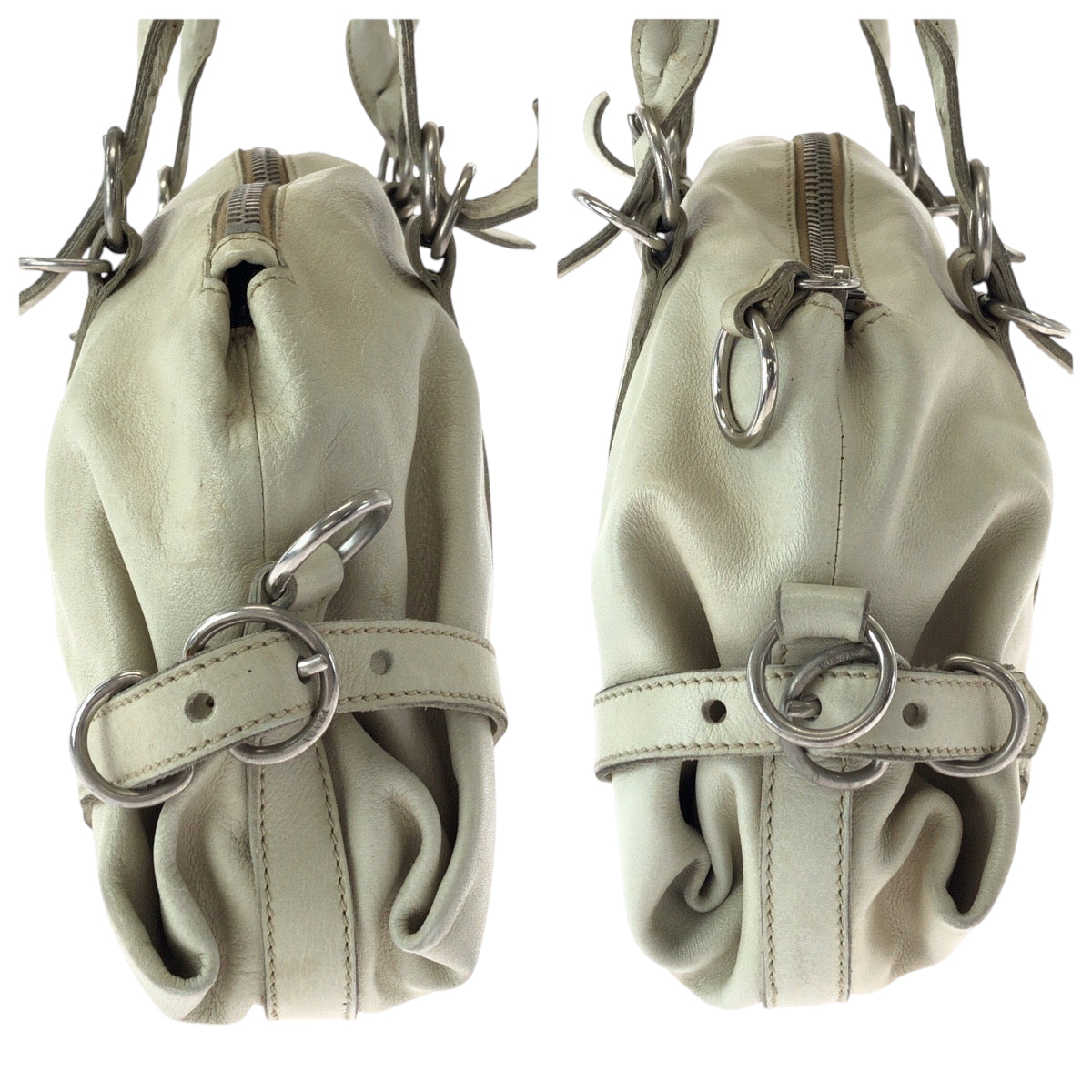 Prada Handbag Leather White Handbag Shoulder Bag Women