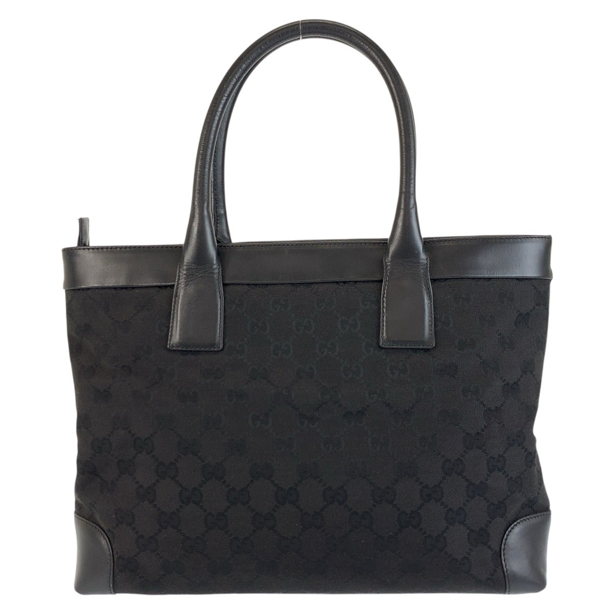 Gucci Tote Bag 002 1119 Gg Canvas, Leather Black Black Tote Bag Shoulder Bag Women