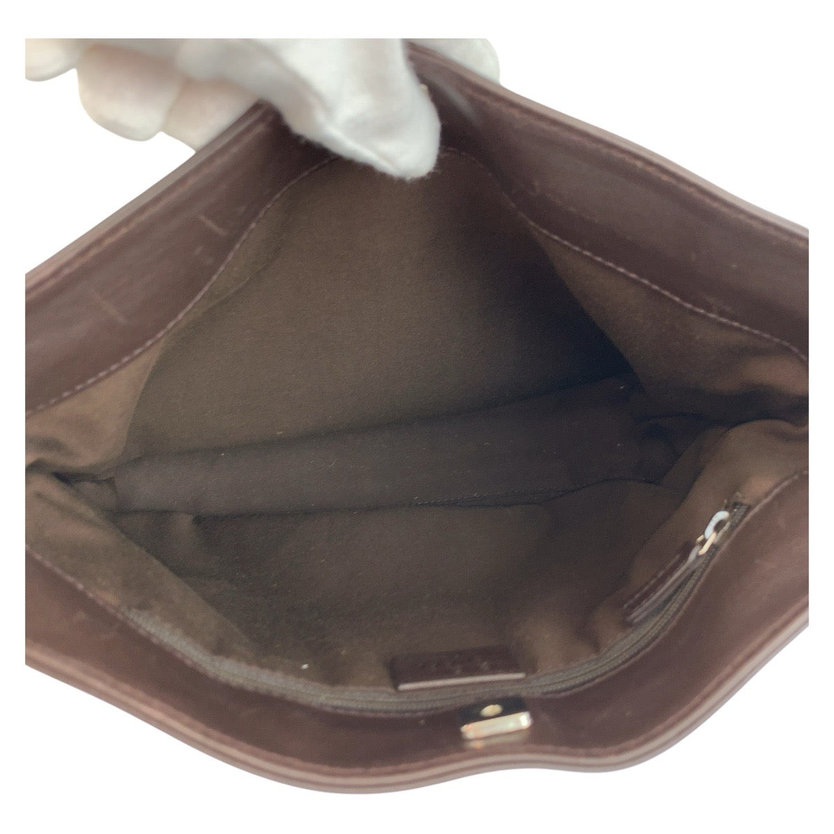 Gucci Shoulder Bag 143745 Gg Canvas, Leather Brown Silver Metal Women