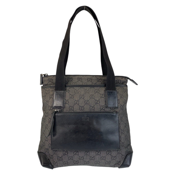 Gucci Tote Bag 28893 Gg Canvas, Leather Black Tote Bag Shoulder Bag Women