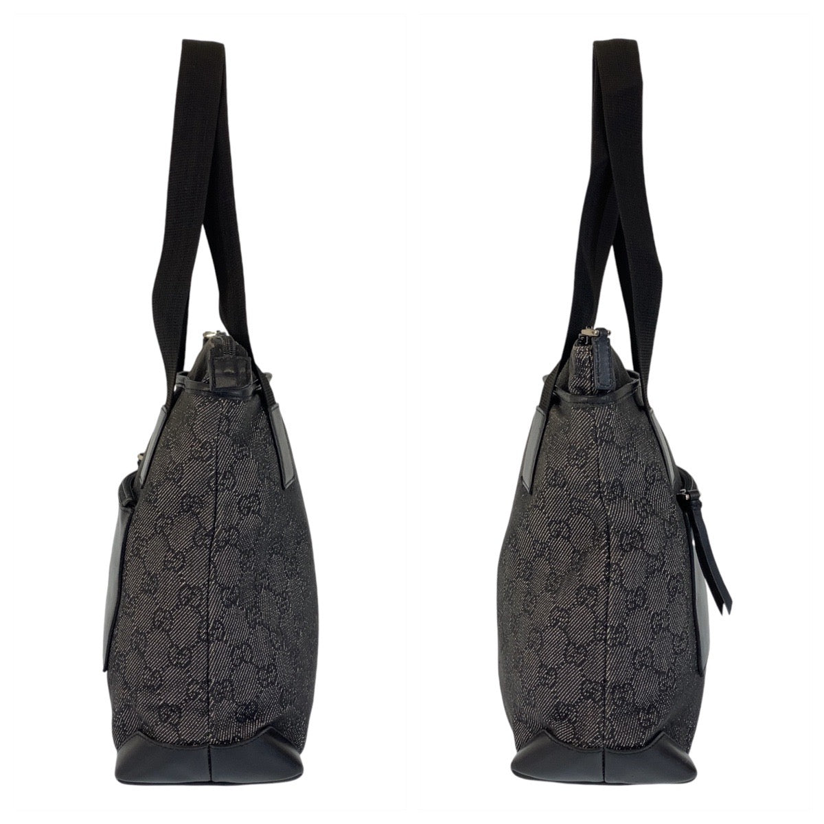 Gucci Tote Bag 28893 Gg Canvas, Leather Black Tote Bag Shoulder Bag Women