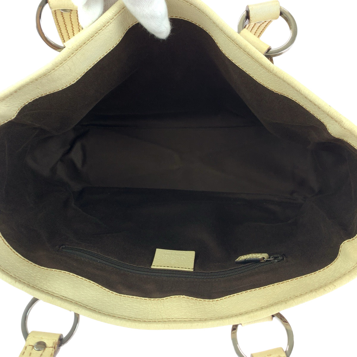 Gucci Tote Bag 113019 Gg Canvas Beige Brown Tote Bag Shoulder Bag Women