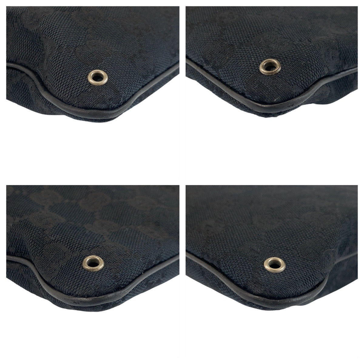 Gucci Shoulder Bag 90476 Gg Canvas, Leather Black Shoulder Bag Messenger Bag Unisex Women