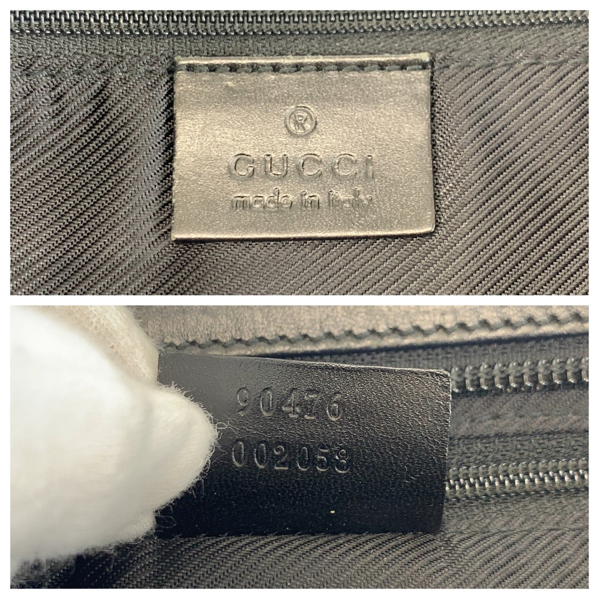 Gucci Shoulder Bag 90476 Gg Canvas, Leather Black Shoulder Bag Messenger Bag Unisex Women