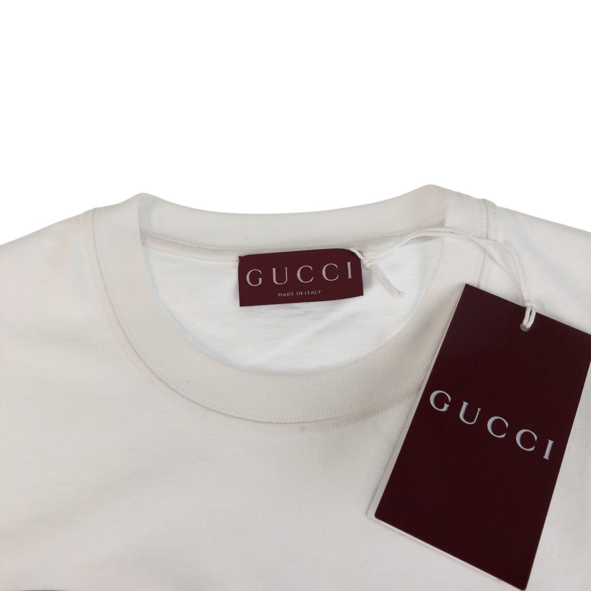 Gucci Short Sleeve T-Shirt 796395 Cotton White Multicolor Mens Xl