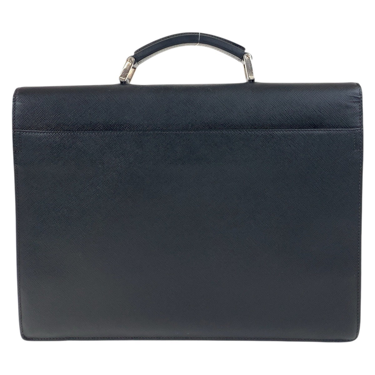 Prada Business Bag Leather Black Business Bag Briefcase Safiano Mens