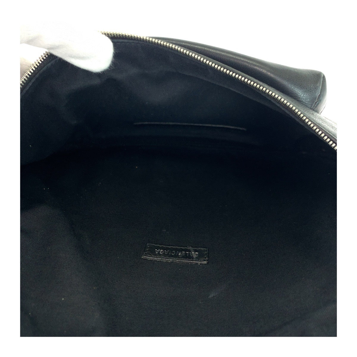 Balenciaga Sling Bag 552376 Leather Black Sling Bag Waist Bag Unisex Every Day Logo Print Mens