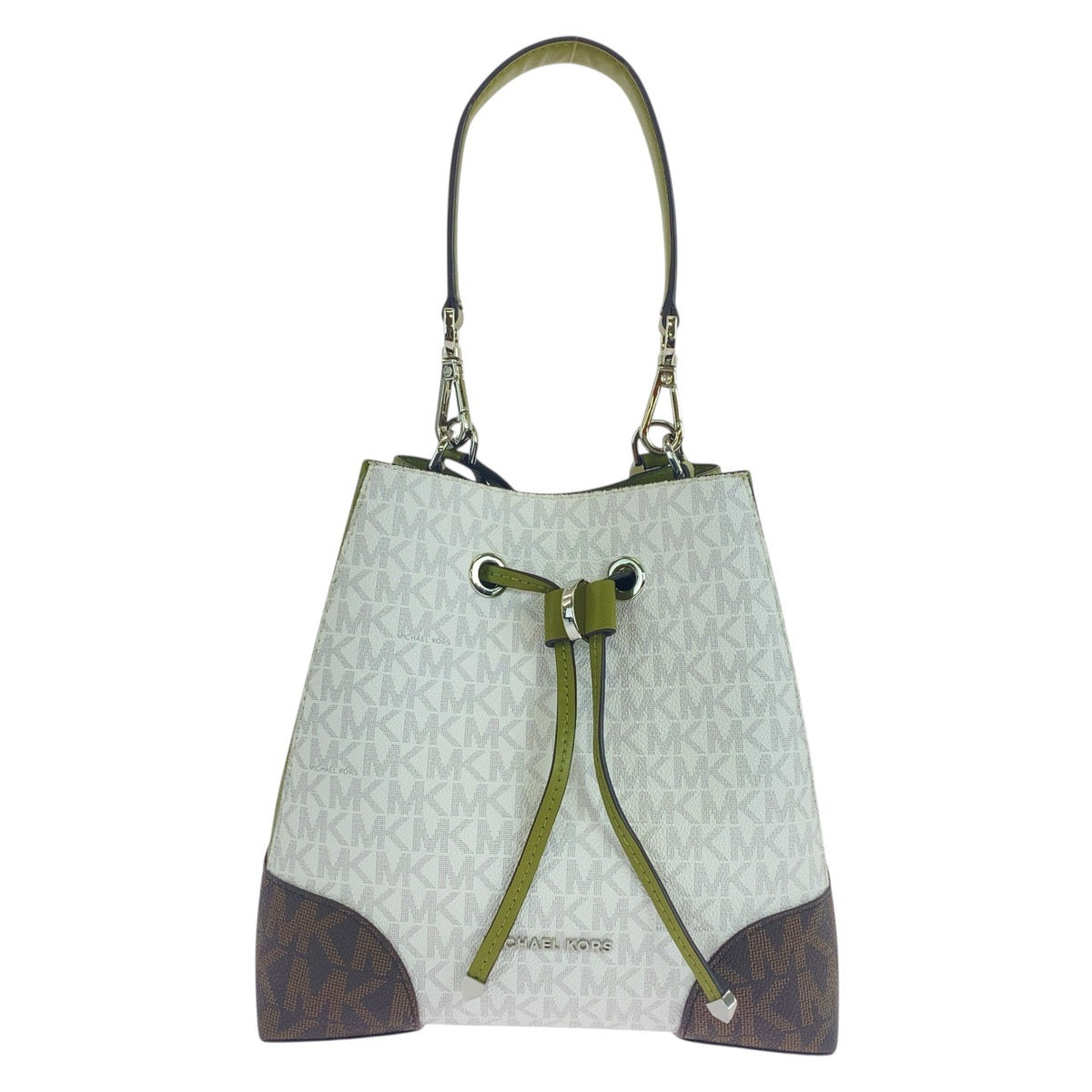 Michael Kors Handbag Pvc White Multicolor Silvermetal Handbag Shoulder Bag 2Way Women