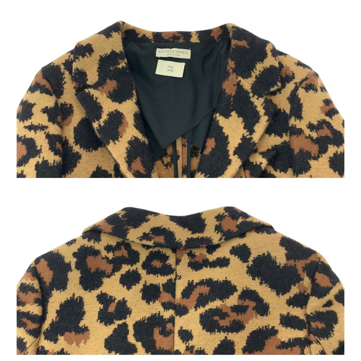 Bottegaveneta Tailored Jacket Nylon Brown Leopard 38
